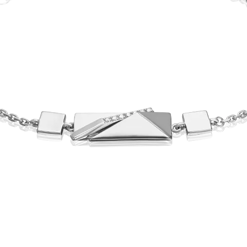 Браслет из белого золота с фианитами 05-0768-00-401-1120