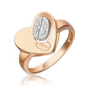 Кольцо из комбинированного золота с топазом white 01-5564-00-201-1111