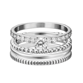 Наборное кольцо из серебра c фианитами 13-0012-00-401-0200-69