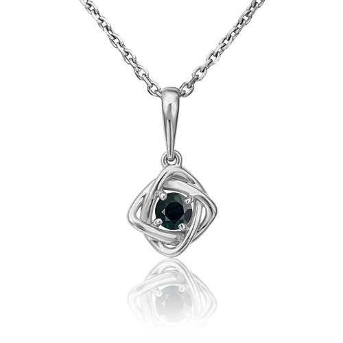 Подвеска из платины с сапфиром 03-3090-00-102-2100-30