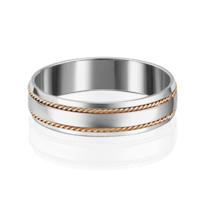 Обручальное кольцо из комбинированного золота 01-5246-01-000-1111-39