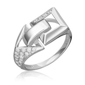 Кольцо из серебра с фианитом 01-5637-00-401-0200