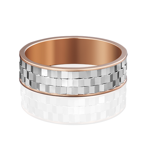 Обручальное кольцо из комбинированного золота 01-5038-00-000-1111