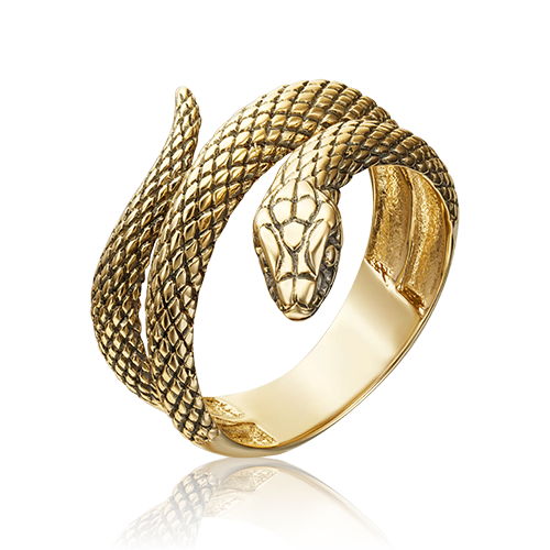 Кольцо «Змея» из лимонного золота 01-5372-00-000-1130-42
