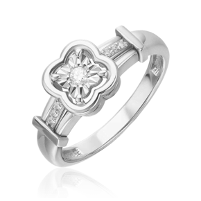 Кольцо из белого золота с бриллиантом 01-5741-00-101-1120