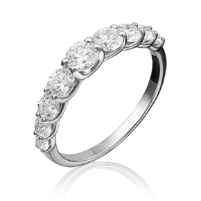 Помолвочное кольцо из белого золота c фианитами 01-1358-00-501-1120-38