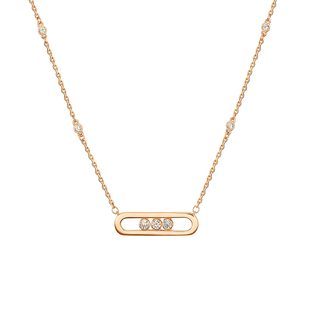 Колье из красного золота с бриллиантами 07-0276-00-101-1110