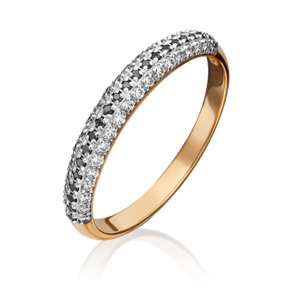 Кольцо из красного золота c бриллиантами 01-1479-00-108-1110-30