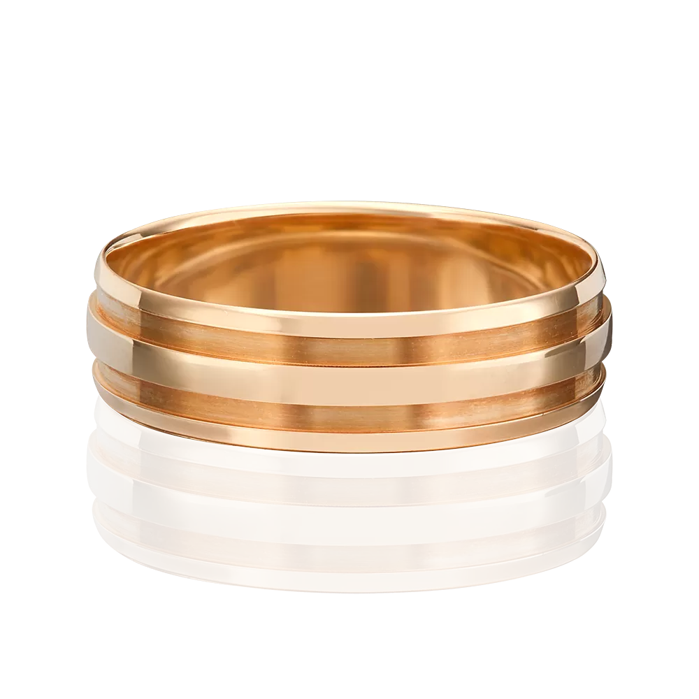 Обручальное кольцо из красного золота 01-3259-00-000-1110-18