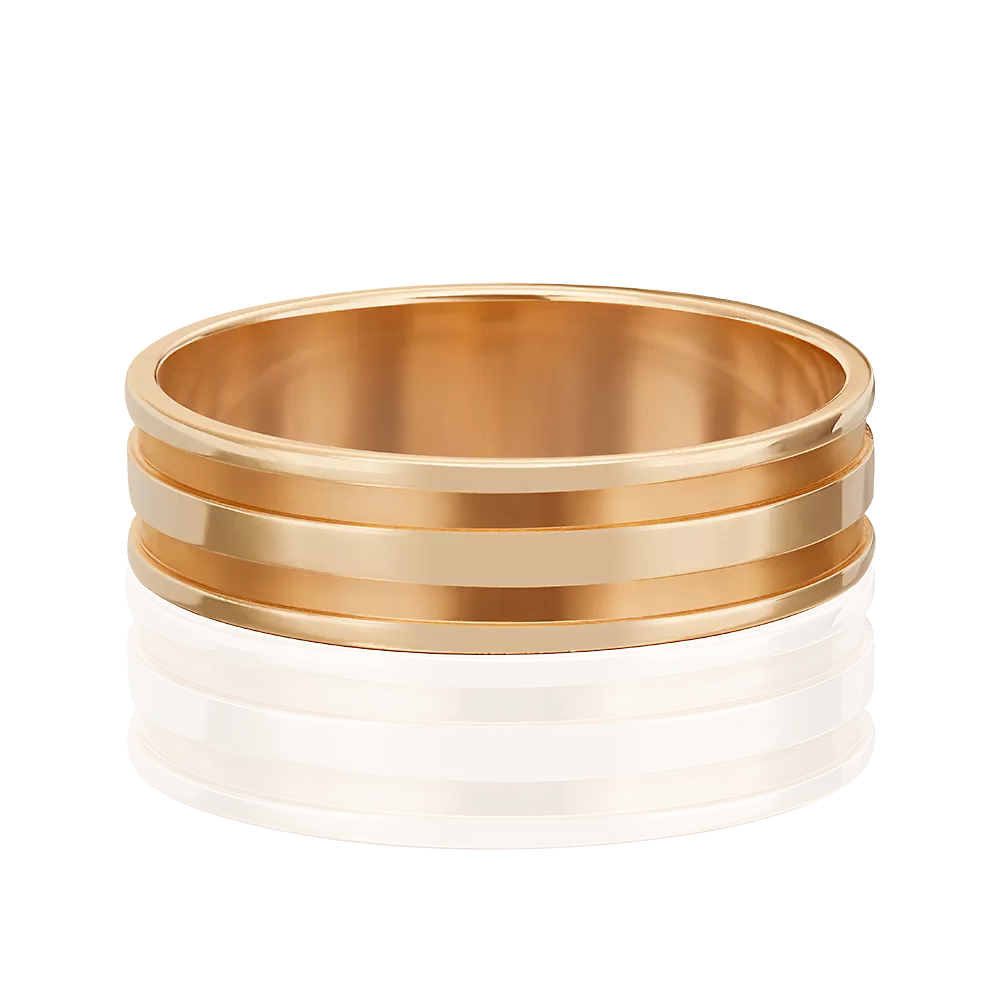 Обручальное кольцо из красного золота 01-3261-00-000-1110-18