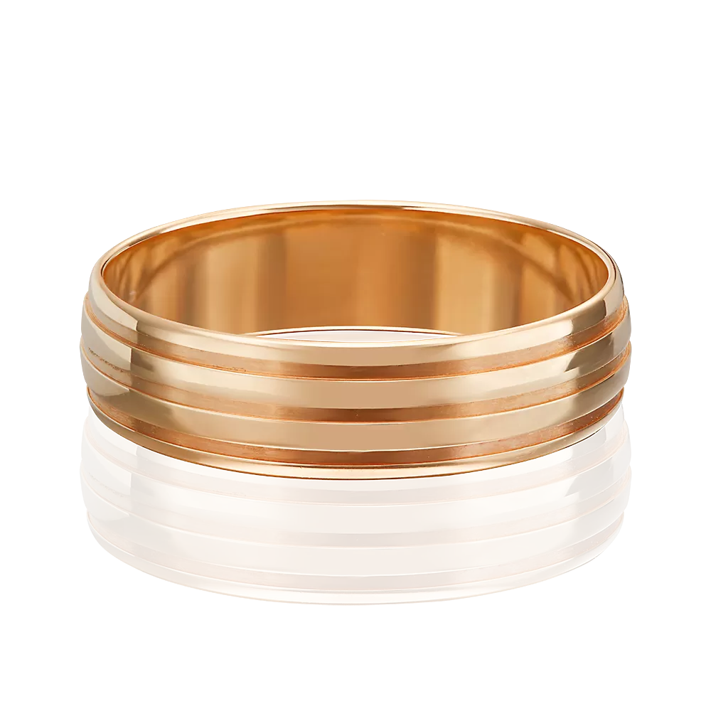 Обручальное кольцо из красного золота 01-3263-00-000-1110-18