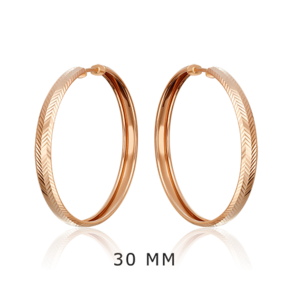 Серьги-конго из красного золота 02-4808-30-000-1110-19