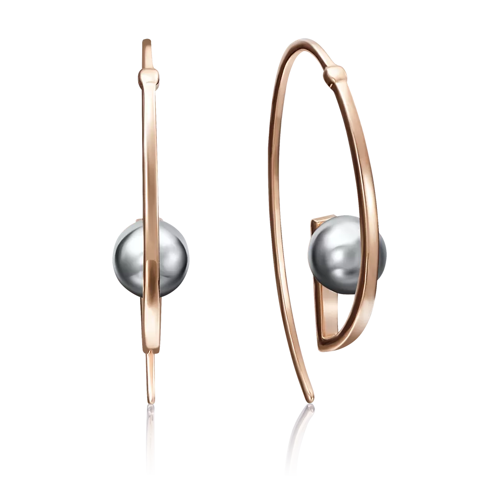 Серьги с французским замком из комбинированного золота 02-4172-00-000-1111-64