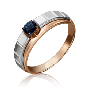 Кольцо из комбинированного золота c сапфиром 01-5179-00-102-1111-30