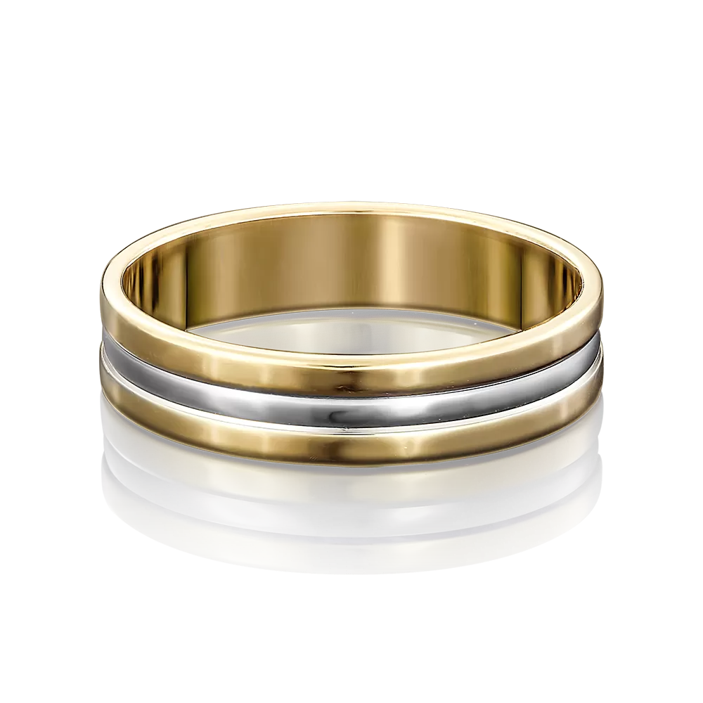 Обручальное кольцо из комбинированного золота 01-3247-00-000-1121-39