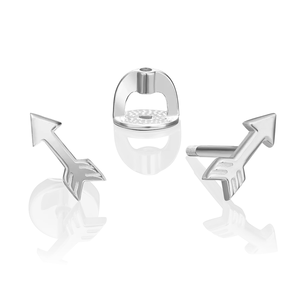 Серьги-пусеты «Стрелы» из серебра 02-4625-00-000-0200-71