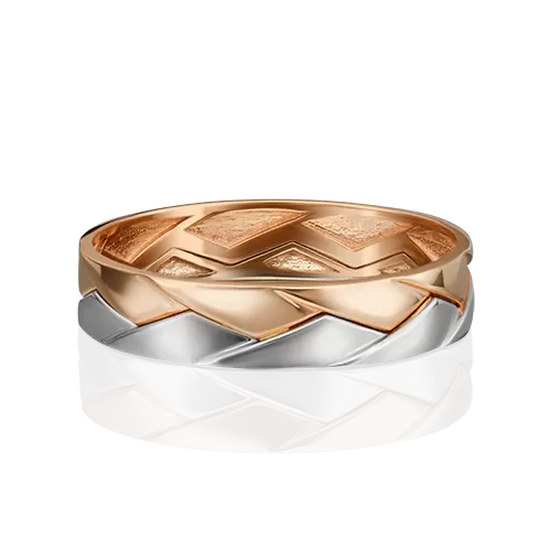 Обручальное кольцо из комбинированного золота 01-5416-00-000-1111-39