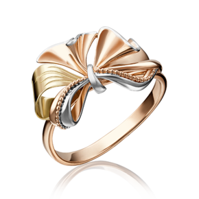 Кольцо «Бант» из комбинированного золота 01-5138-00-000-1113-48