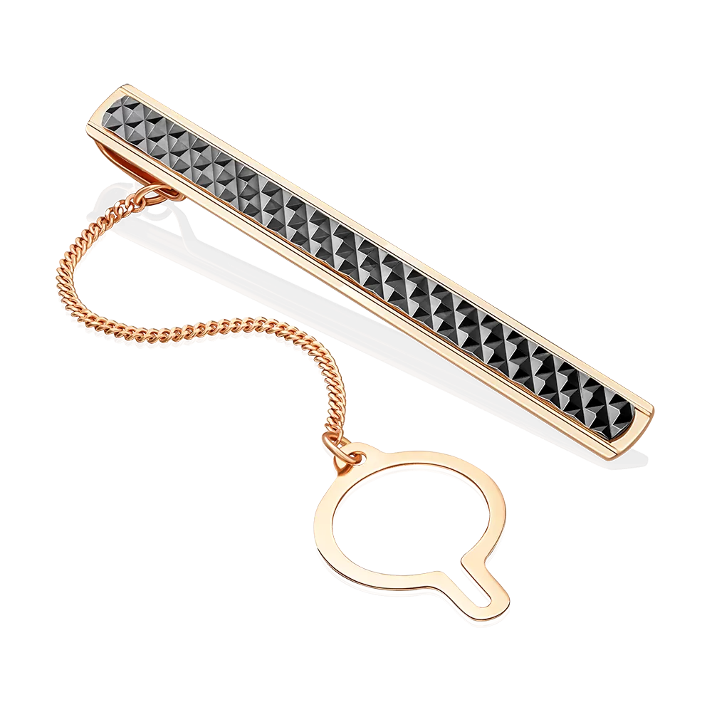 Зажим для галстука из комбинированного золота 09-0047-00-000-1111-04