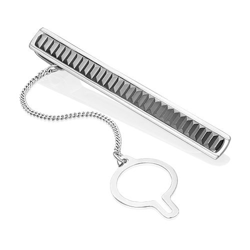 Зажим для галстука из белого золота 09-0049-00-000-1120-04