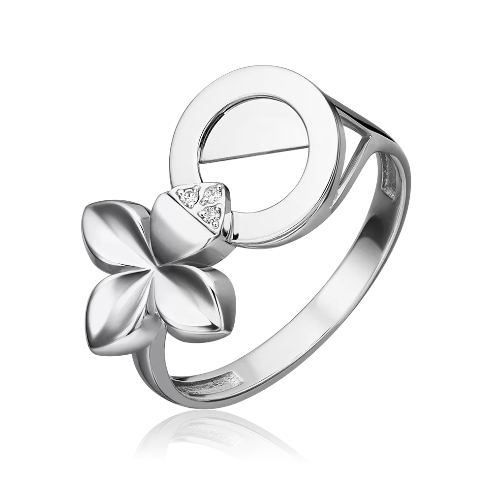 Кольцо из белого золота с бриллиантами 01-5599-00-101-1120