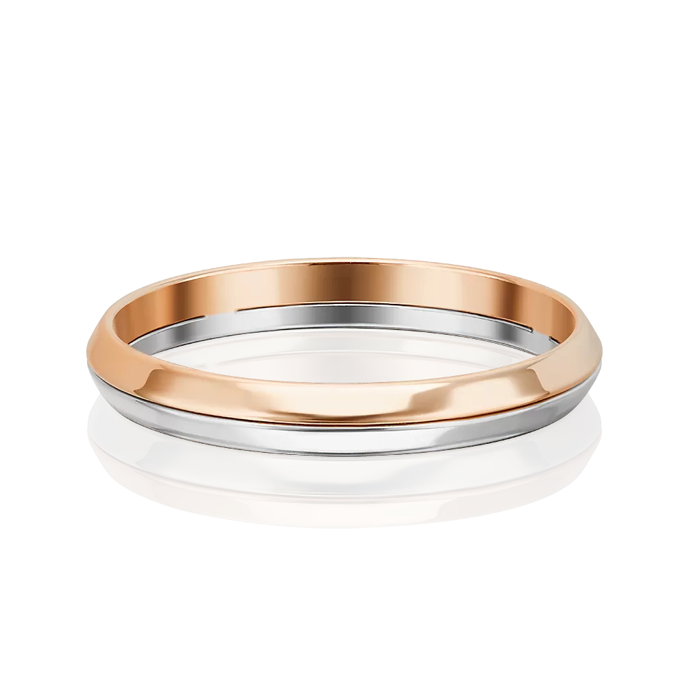 Обручальное кольцо из комбинированного золота 01-5674-00-000-1111