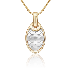 Подвеска из комбинированного золота 03-3476-01-000-1121