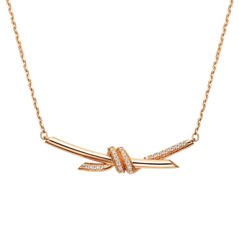 Колье из красного золота с фианитами 07-0286-00-401-1110