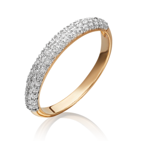 Кольцо из красного золота c бриллиантами 01-1479-00-101-1110-30