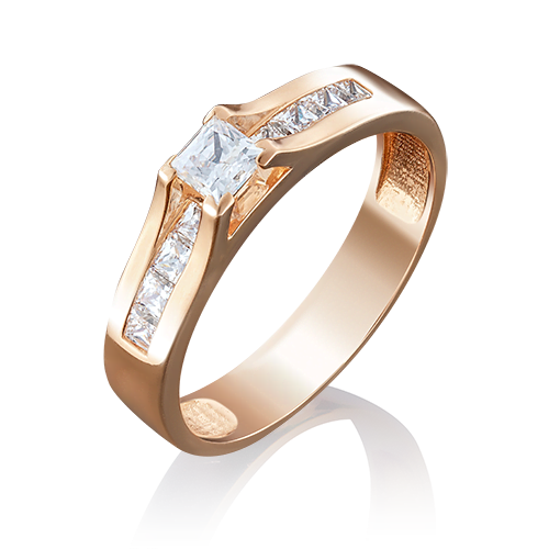Кольцо из красного золота с бриллиантом 01-4943-00-101-1110-30