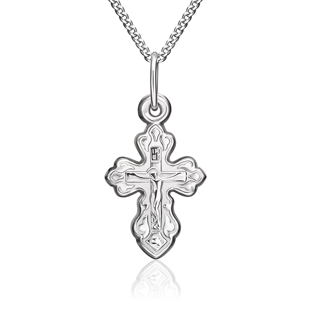 Комплект крест на цепи из серебра 15-0033-00-000-0200