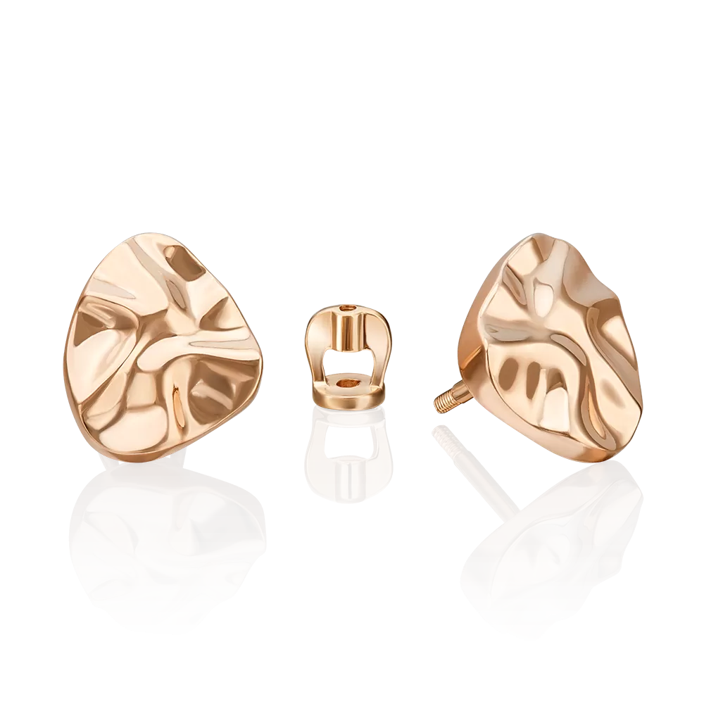 Серьги-пусеты «Шарм» из красного золота 02-5092-00-000-1110