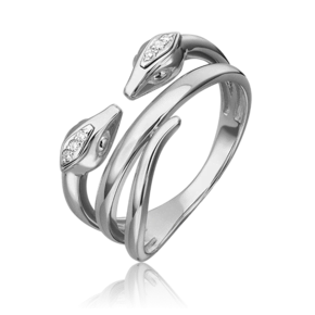 Кольцо «Змеи. Безграничность возможностей» из белого золота c бриллиантами 01-5499-00-101-1120