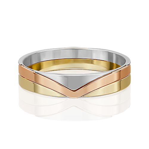 Обручальное кольцо из комбинированного золота 01-5683-00-000-1140
