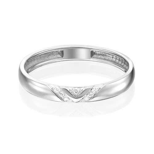 Обручальное кольцо из платины c бриллиантами 01-1528-00-101-2100-30