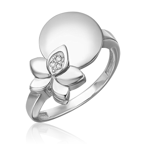 Кольцо из белого золота с бриллиантом 01-5610-00-101-1120