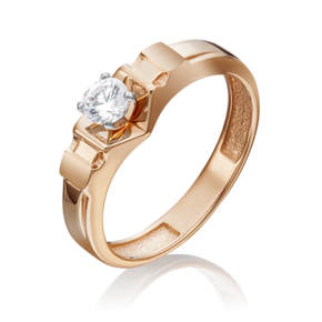 Кольцо из комбинированного золота c фианитом 01-5259-00-501-1111-38
