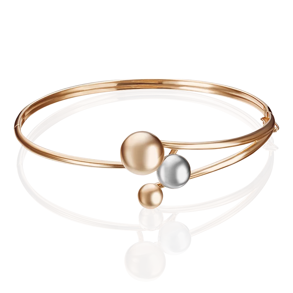 Браслет жесткий из комбинированного золота 05-0585-00-000-1111-42