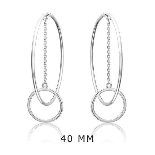 Серьги-конго из серебра 02-4805-00-000-0200-68