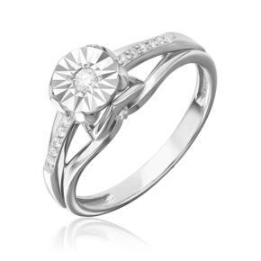 Кольцо из белого золота c бриллиантами 01-5751-00-101-1120