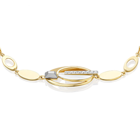 Браслет из комбинированного золота с натуральными топазами white 05-0744-00-201-1121