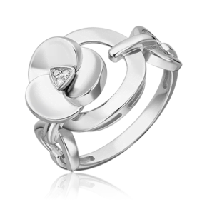 Кольцо из белого золота с бриллиантом 01-5609-00-101-1120