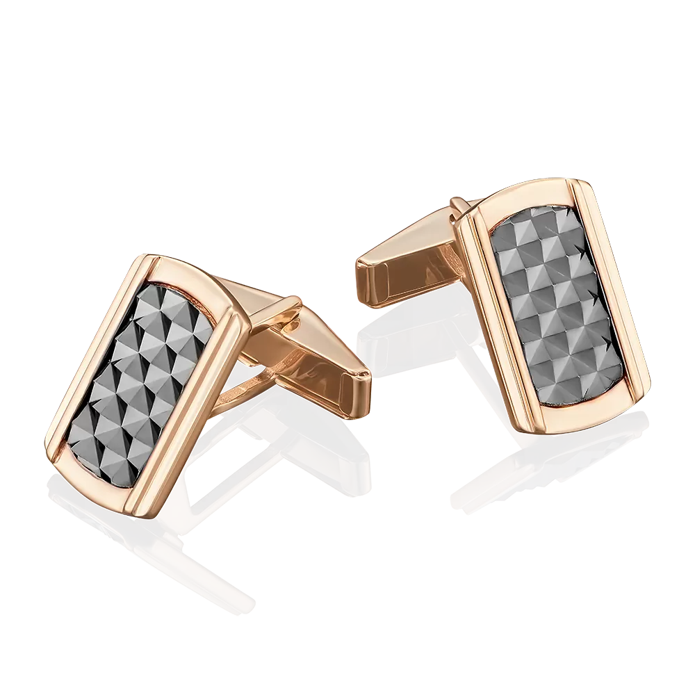 Запонки из комбинированного золота 10-0052-00-000-1111-22