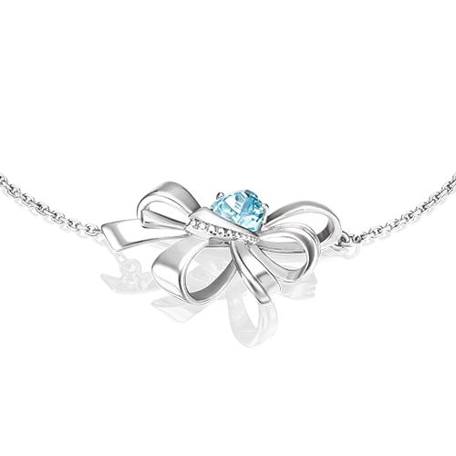 Браслет «Бант» из серебра с топазом 05-0667-00-201-0200-68