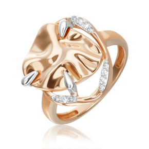 Кольцо «Шарм» из красного золота c натуральными топазами white 01-5654-00-201-1110