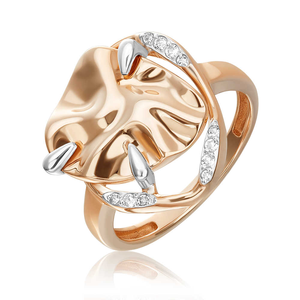 Кольцо «Шарм» из красного золота с натуральными топазами white 01-5654-00-201-1110