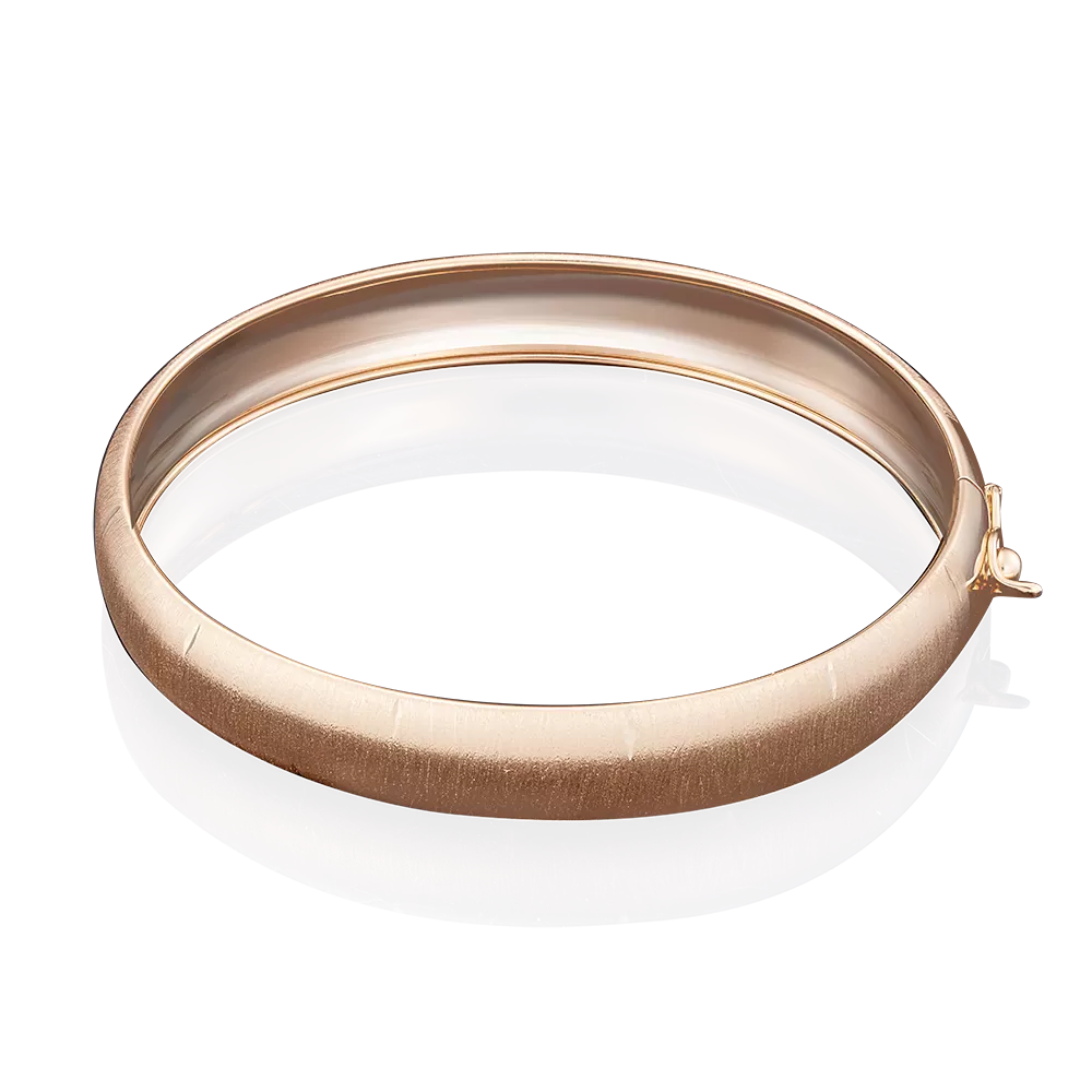 Браслет жесткий из красного золота с алмазной гранью 05-0541-00-000-1110-04