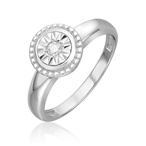 Кольцо из белого золота c бриллиантом 01-5721-00-101-1120