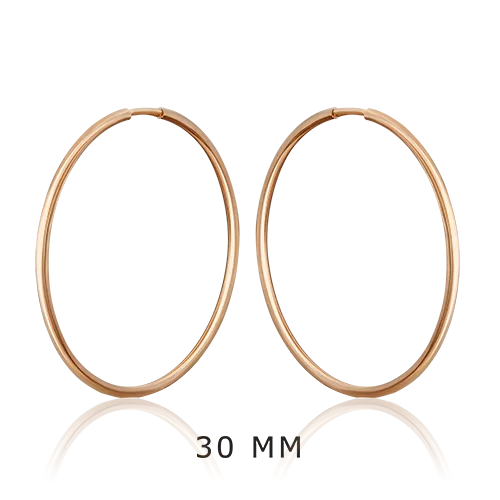 Серьги-конго из красного золота 02-0074-46-000-1110-19