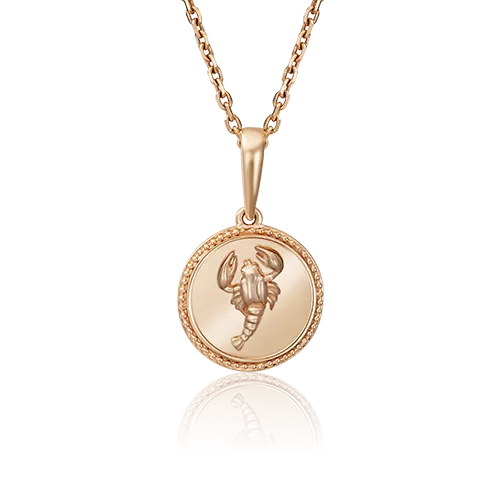 Подвеска «Знак зодиака Рак» из красного золота 03-3110-04-000-1110-66